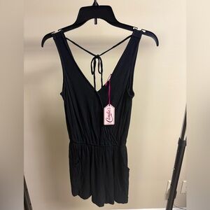 Candie's Black Sleeveless Romper